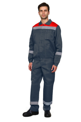 Костюм «Легион» 215.1.10 серо-красный